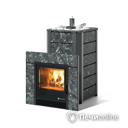 Дровяная печь-каменка ИзиСтим Ялта 15 (Пироксенит), AISI 430 в Алматы